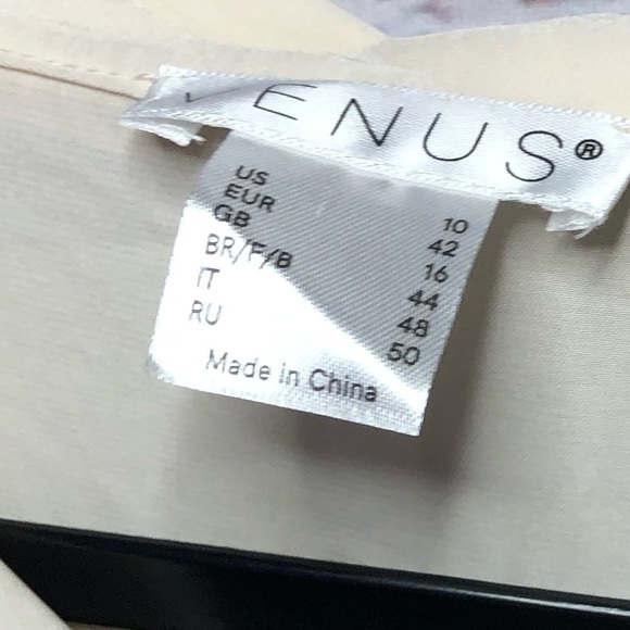 VENUS Cream Button-Down Dress size 10 NWOT - Picture 5 of 14